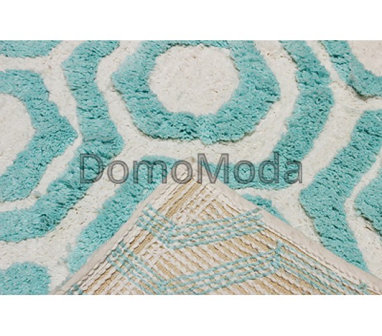 Килим для ванної Indian Handmade Nuts RIS-BTH-5232 AQVA-WHITE - Висока якість за найкращою ціною в Україні зображення 4.